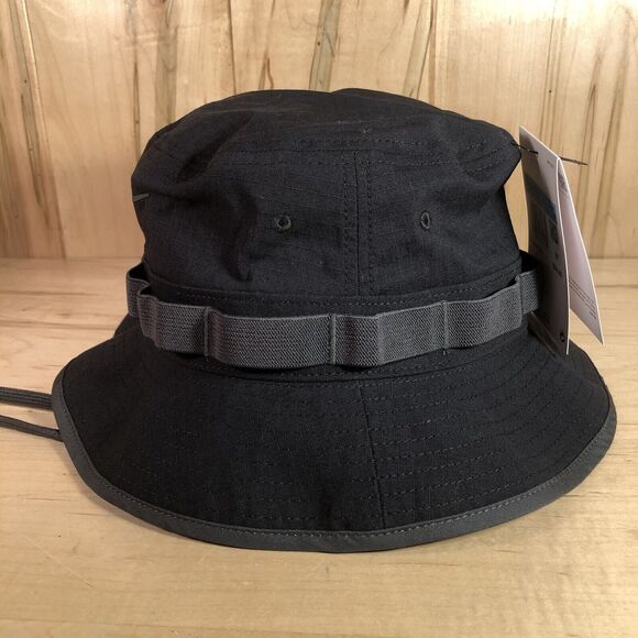 NIKE APEX DRI-FIT BUCKET HAT MENS MEDIUM UNISEX BLACK GREY NEW - Picture 3 of 7